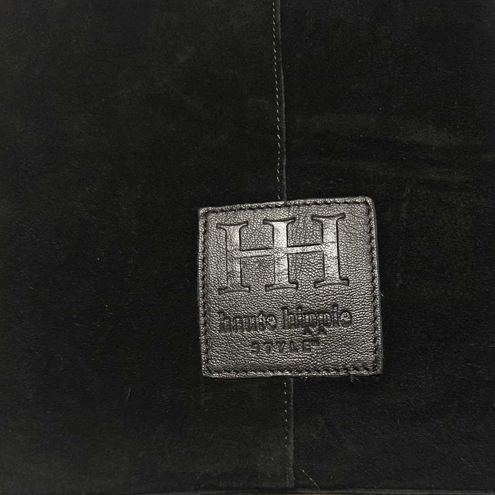 HAUTE HIPPIE Black Suede Tote Bag - Picture 5 of 6